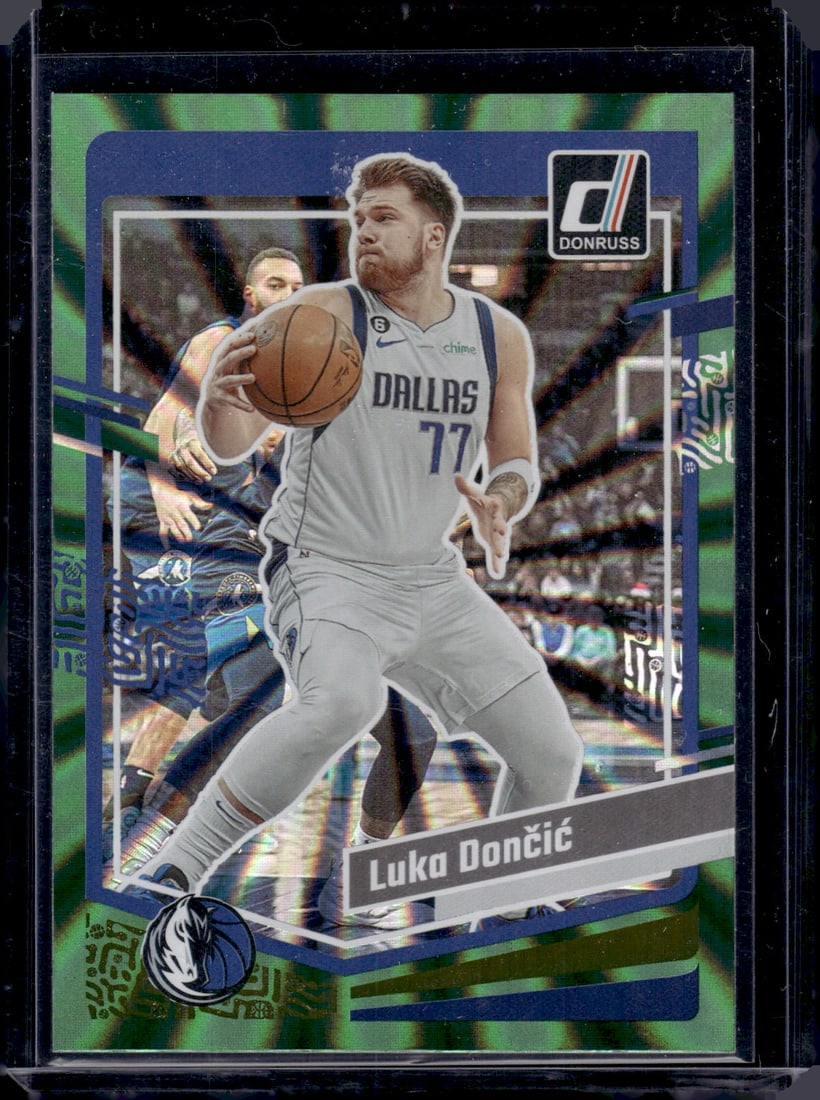 Luka Doncic Green Holo Laser 2023-24 Panini Donruss #141 (1 of 2)