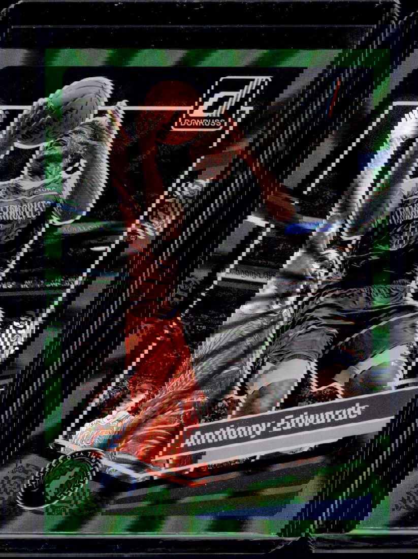 Anthony Edwards Green Holo Laser 2023-24 Panini Donruss #137 (1 of 2)