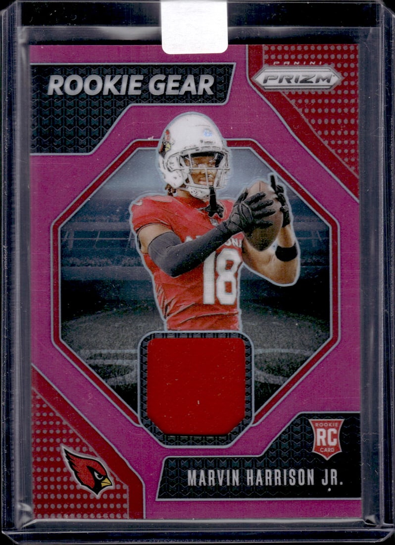 Marvin Harrison Jr. Pink Prizm RC Patch 2024 Panini Prizm #RG-MHJ (1 of 2)