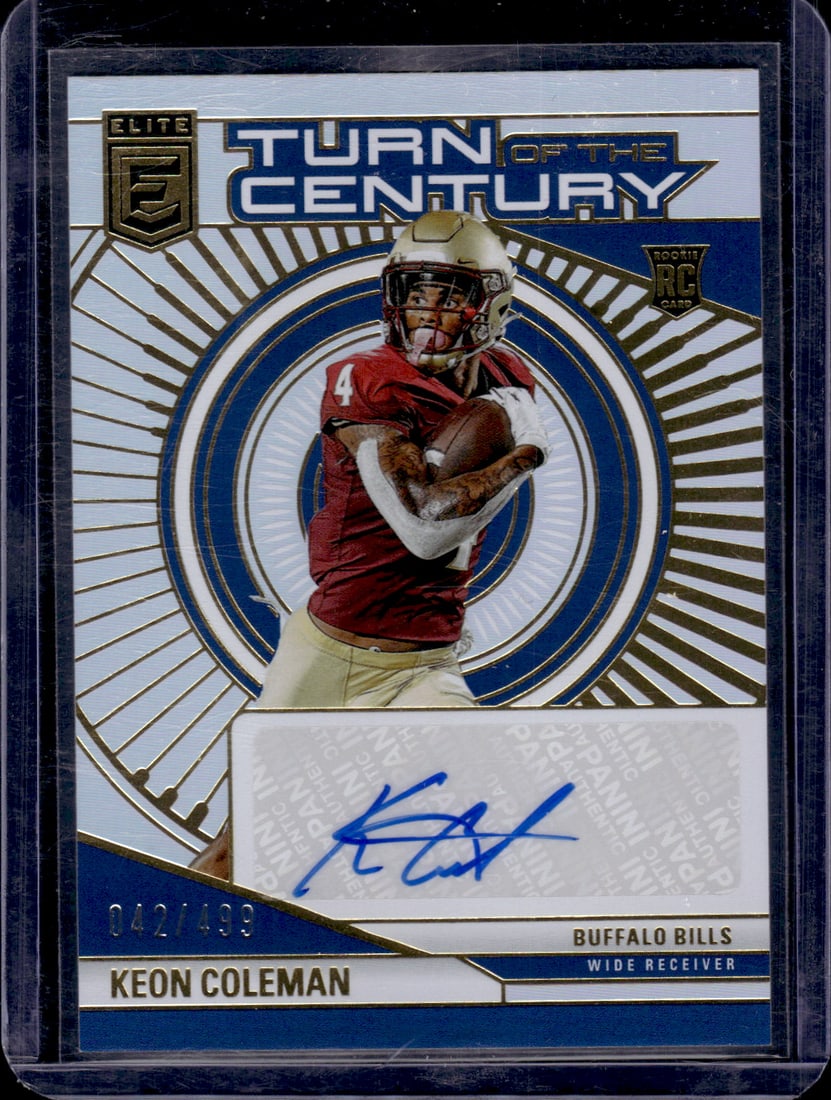 Keon Coleman RC Auto /499 2024 Donruss Elite #TCA-KCO (1 of 2)