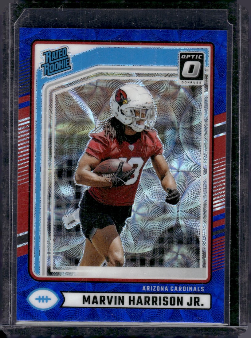 Marvin Harrison Jr. Blue Scope Prizm RC 2024 Donruss Optic Preview #393: Marvin Harrison Jr. Blue Scope Prizm RC 2024 Donruss Optic Preview #393