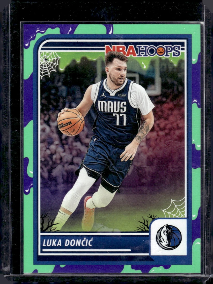 Luka Doncic Slime Parallel 2023-24 Panini Haunted Hoops #9 (1 of 2)
