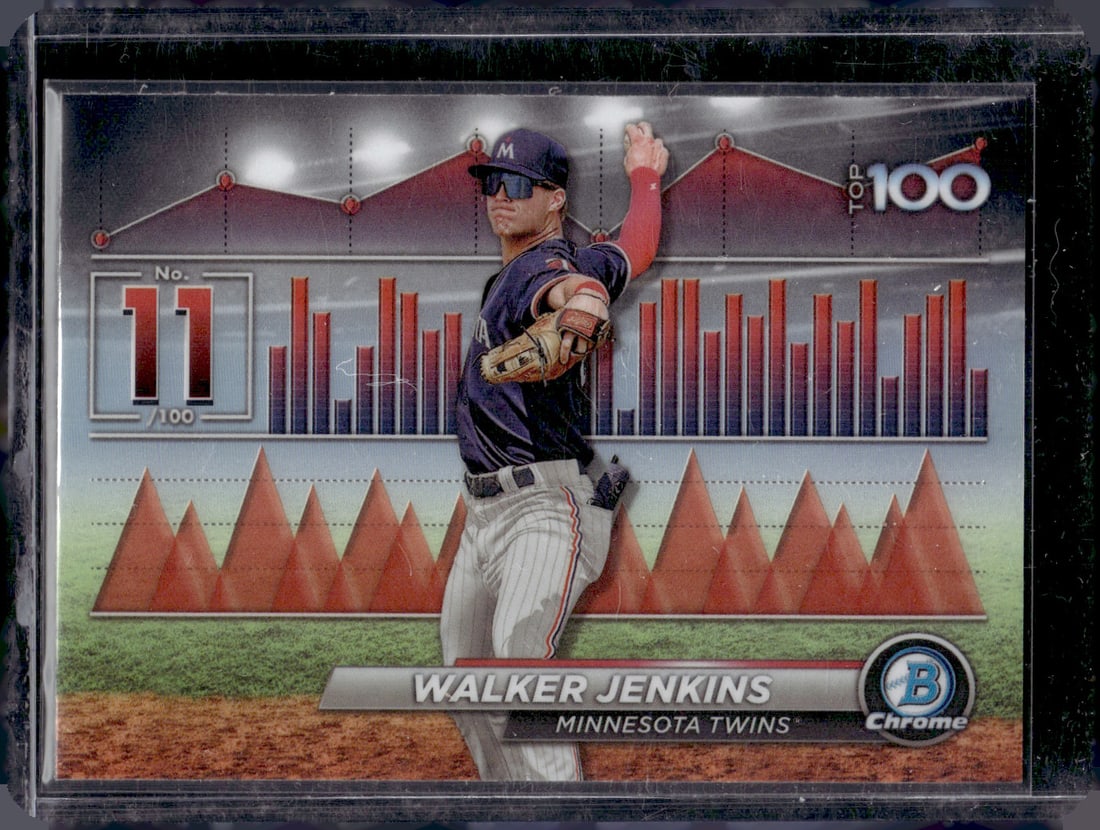 Walker Jenkins Top 100 Prospects 2024 Bowman Chrome #BTP-11: Walker Jenkins Top 100 Prospects 2024 Bowman Chrome #BTP-11