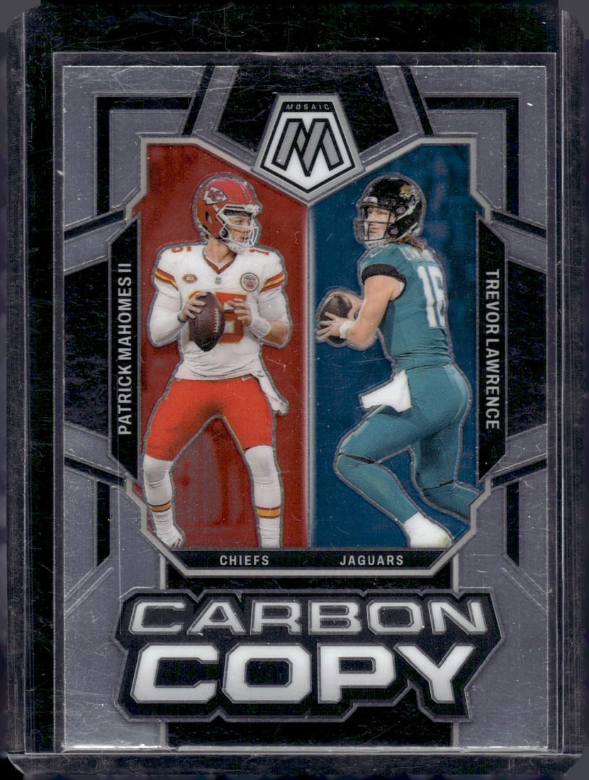 Patrick Mahomes/Trevor Lawrence Carbon Copy 2024 Panini Mosaic #CC-1 (1 of 2)