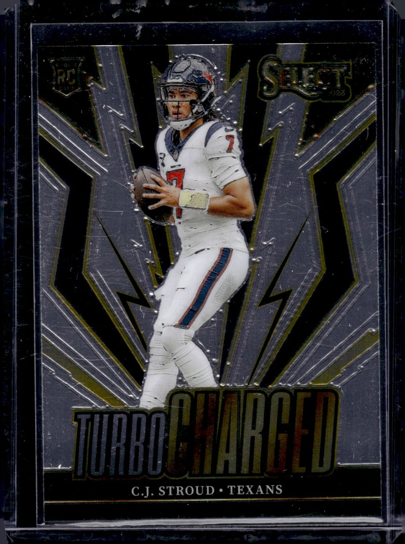 Cj Stroud Turbocharged RC 2023 Panini Select #TUR-CST: Cj Stroud Turbocharged RC 2023 Panini Select #TUR-CST