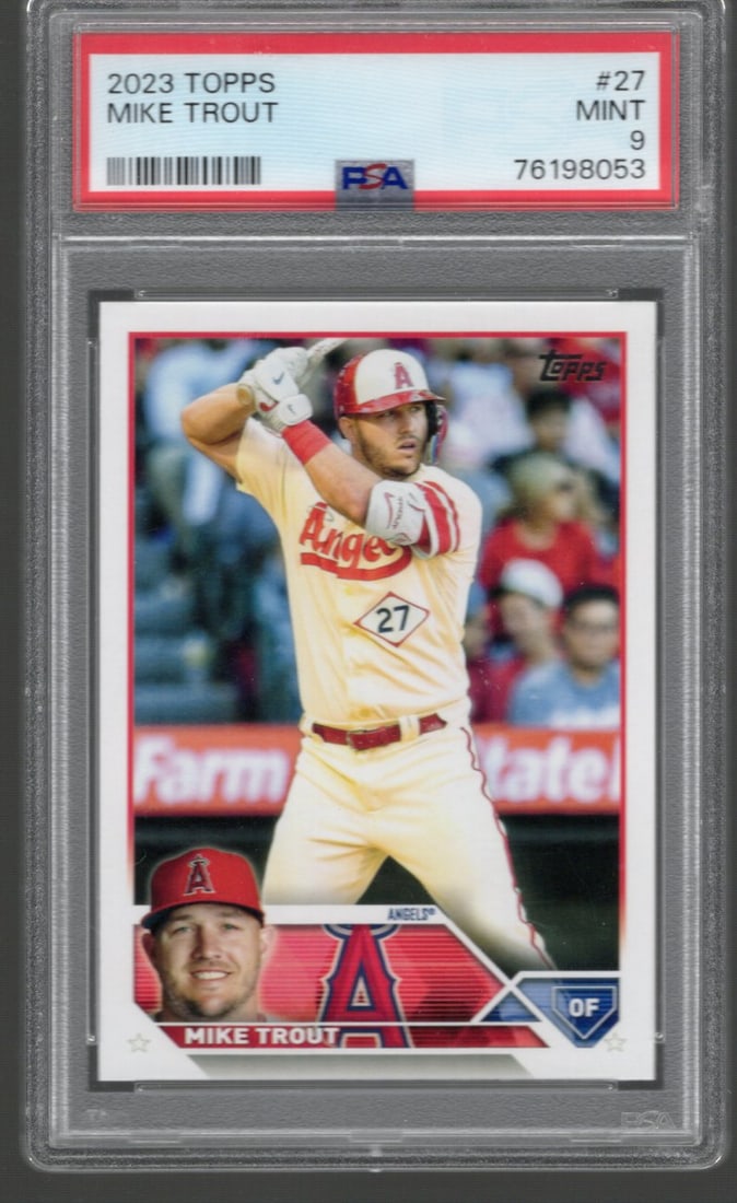 Mike Trout 2023 Topps #27 PSA 9 (1 of 2)