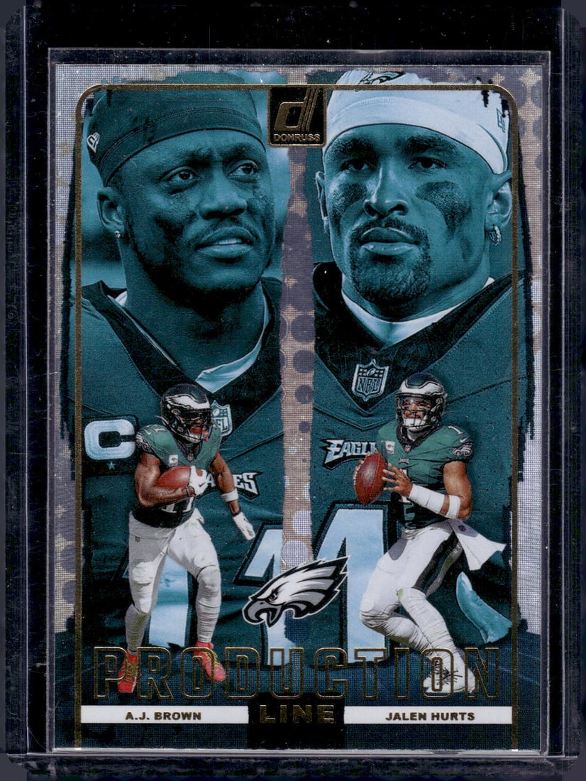 Jalen Hurts/AJ Brown Production Line 2024 Panini Donruss #6: Jalen Hurts/AJ Brown Production Line 2024 Panini Donruss #6