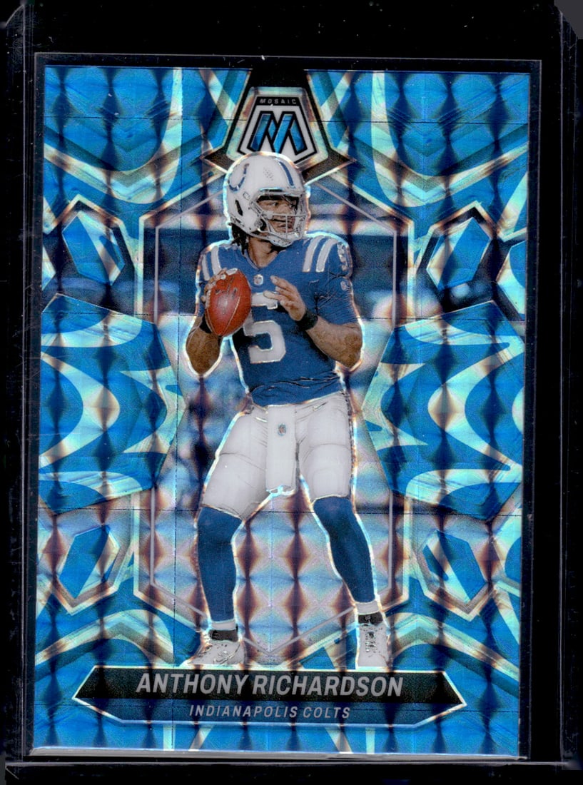 Anthony Richardson Reactive Blue Prizm 2024 Panini Mosaic #92 (1 of 2)