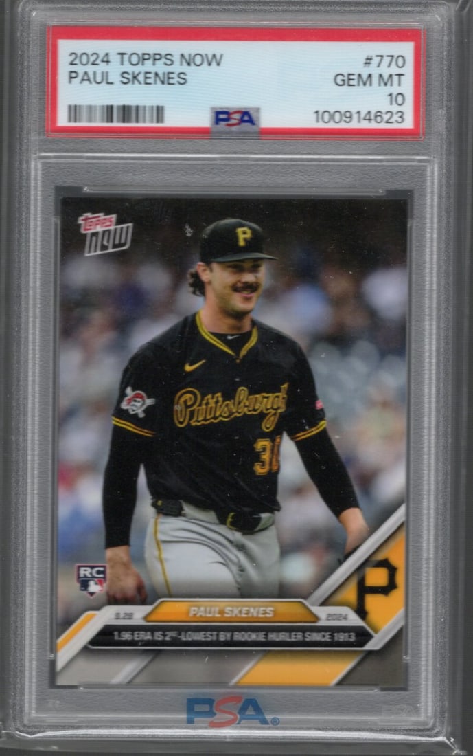 Paul Skenes RC 2024 Topps Now #770 PSA 10 GEM MINT (1 of 2)