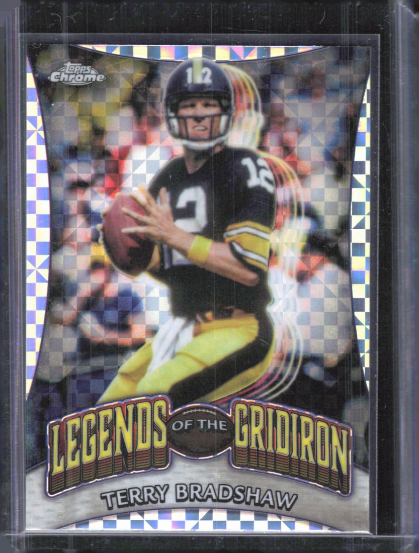 Terry Bradshaw Legends of the Gridiron X-Fractor 2024 Topps Chrome #LOG-19: Terry Bradshaw Legends of the Gridiron X-Fractor 2024 Topps Chrome #LOG-19