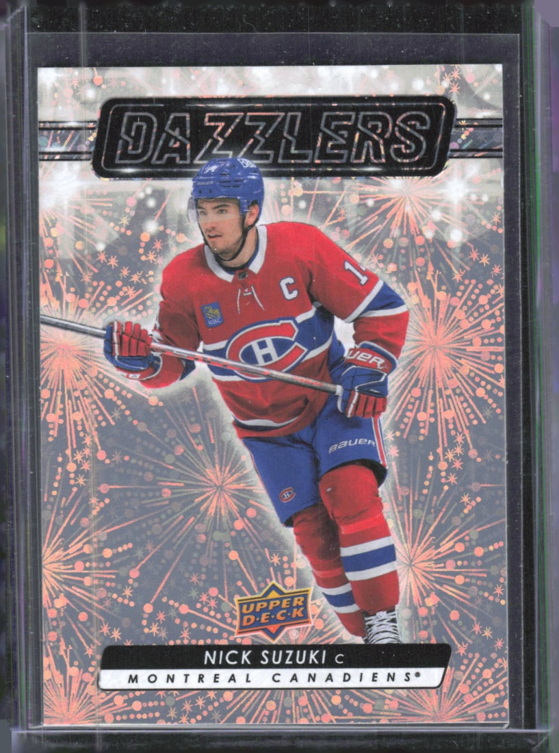 Nick Suzuki Dazzlers Orange 2023-24 Upper Deck #DZ-17: Nick Suzuki Dazzlers Orange 2023-24 Upper Deck #DZ-17