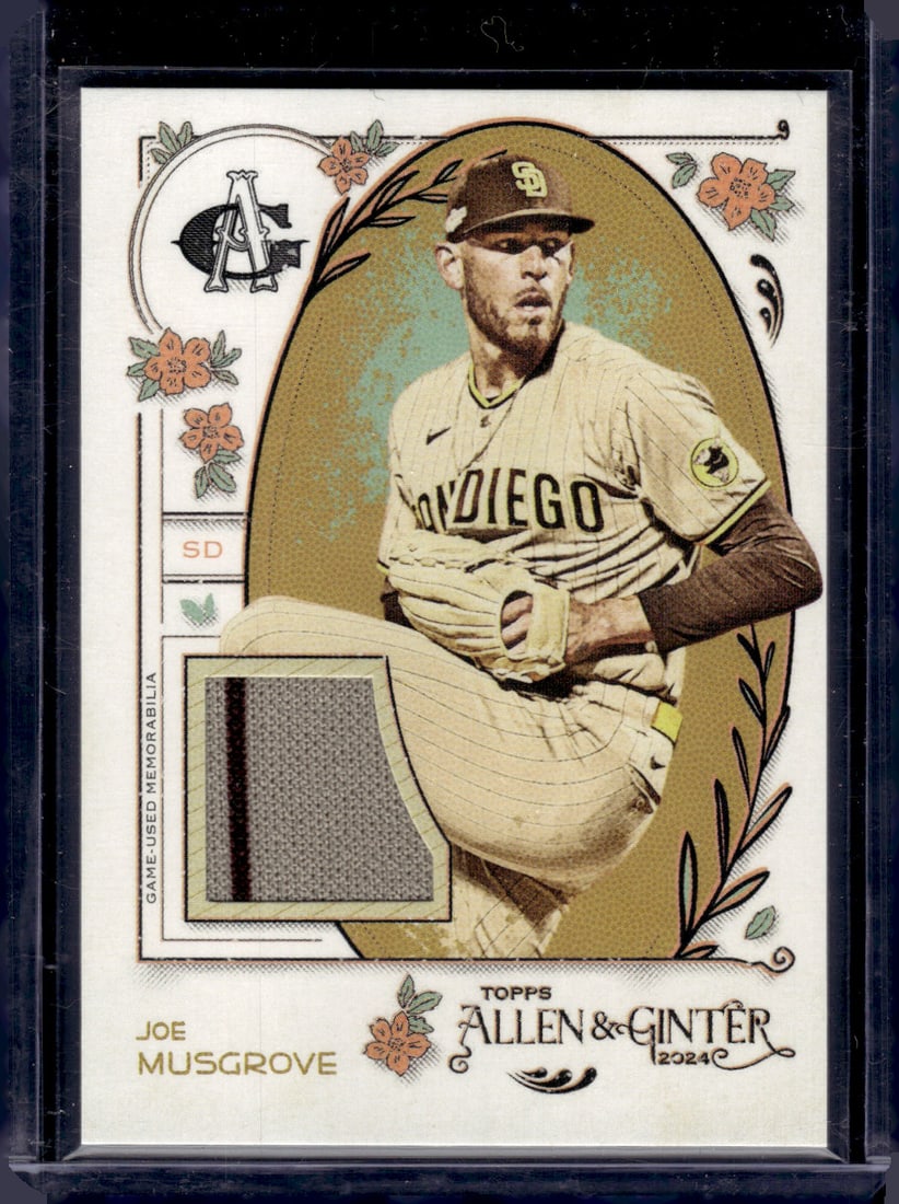 Joe Musgrove Game Used Patch 2024 Topps Allen & Ginter #AGR-JMU (1 of 2)