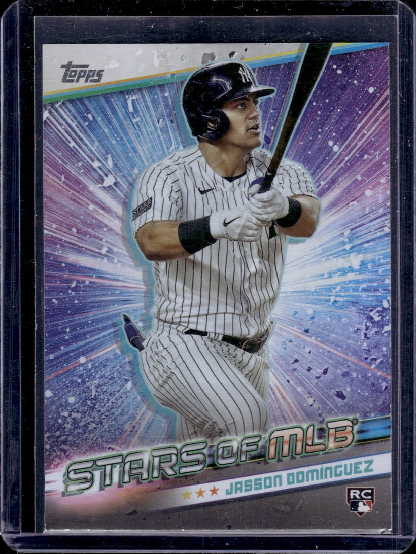 Jasson Dominguez Stars of MLB RC 2024 Topps #SMLB-35: Jasson Dominguez Stars of MLB RC 2024 Topps #SMLB-35