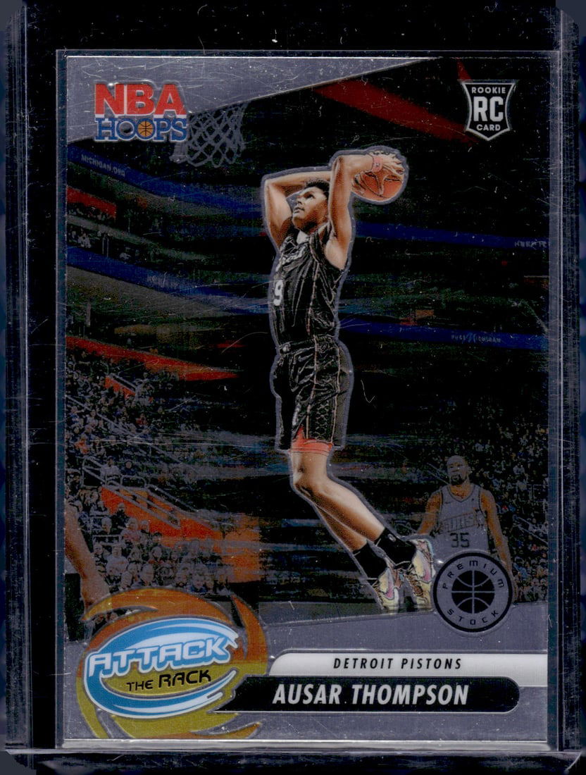 Ausar Thompson Attack the Rack RC 2023-24 Panini Premium Stock #5: Ausar Thompson Attack the Rack RC 2023-24 Panini Premium Stock #5