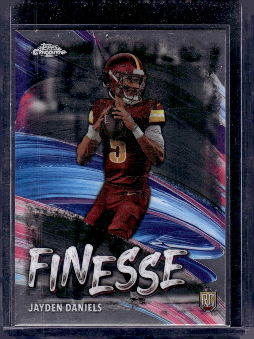 Jayden Daniels Finesse RC 2024 Topps Chrome #F-3: Jayden Daniels Finesse RC 2024 Topps Chrome #F-3
