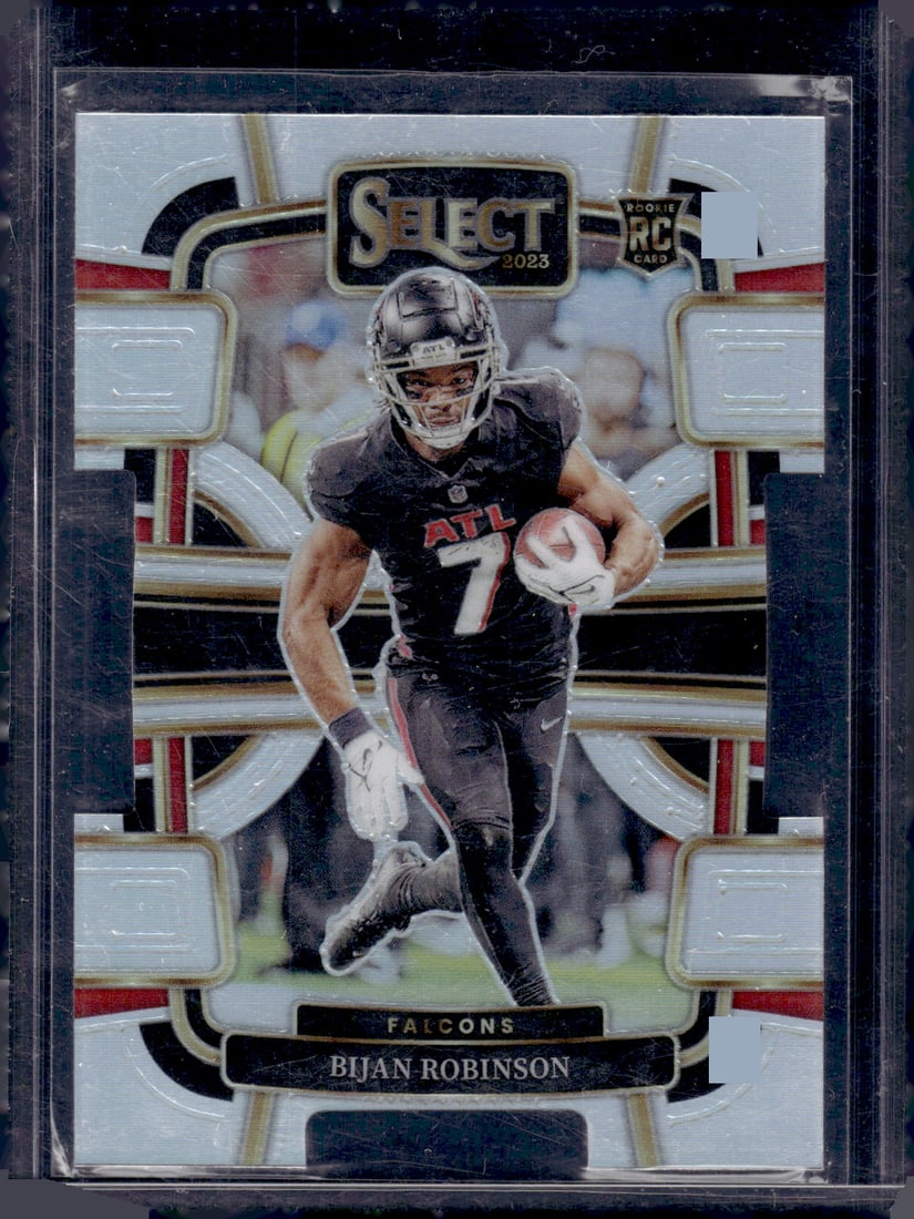 Bijan Robinson Silver Prizm Die Cut RC 2023 Panini Select #4 (1 of 2)