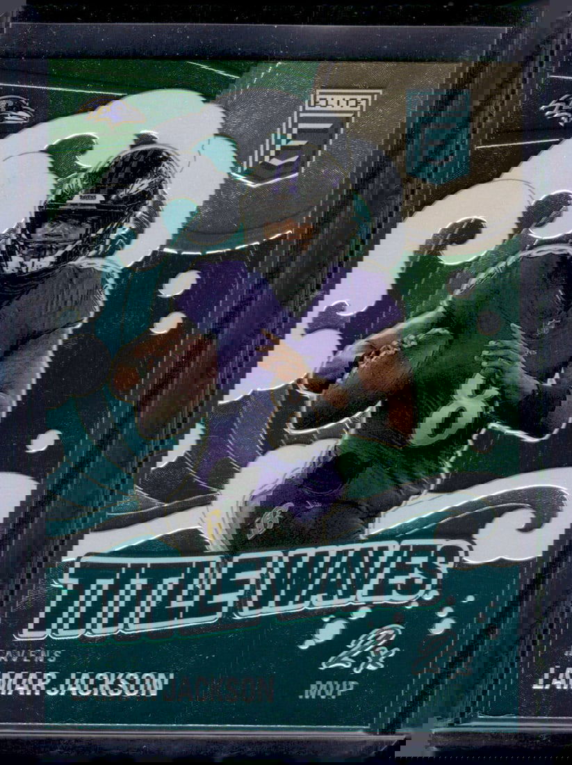 Lamar Jackson Title Waves 2024 Donruss Elite #1 (1 of 2)