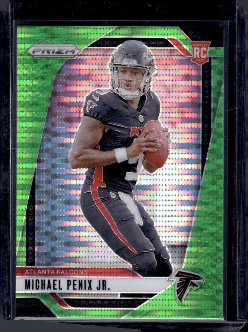 Michael Penix Jr. Neon Green Pulsar Prizm RC 2024 Panini Prizm #378: Michael Penix Jr. Neon Green Pulsar Prizm RC 2024 Panini Prizm #378