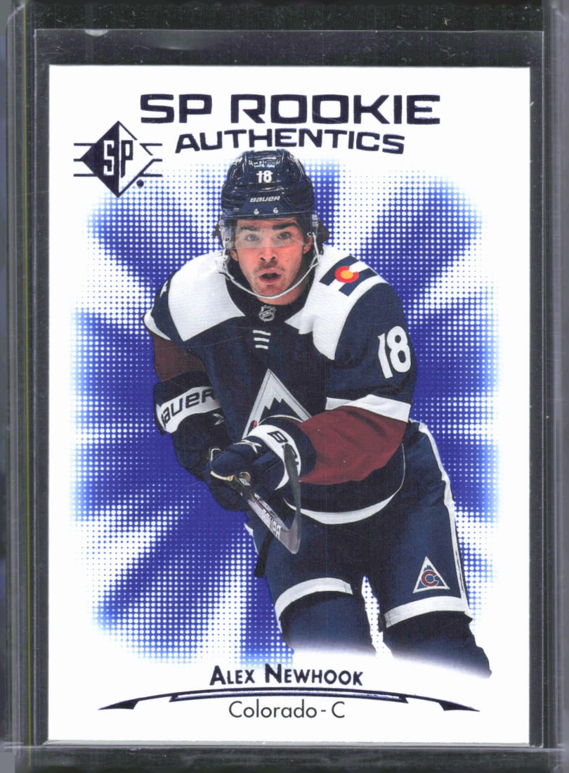 Alex Newhook Rookie Blue 2021-22 SP #140 (1 of 2)