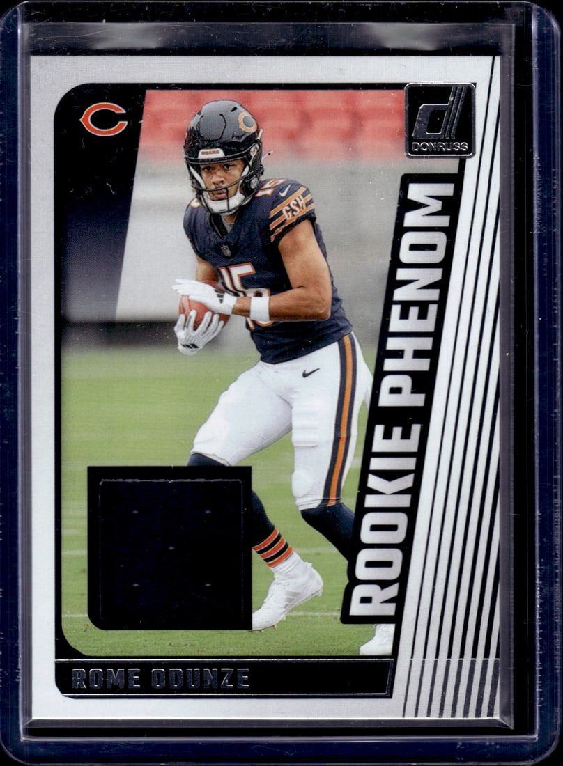 Rome Odunze RC Patch 2024 Panini Donruss #RPJ-ROD: Rome Odunze RC Patch 2024 Panini Donruss #RPJ-ROD