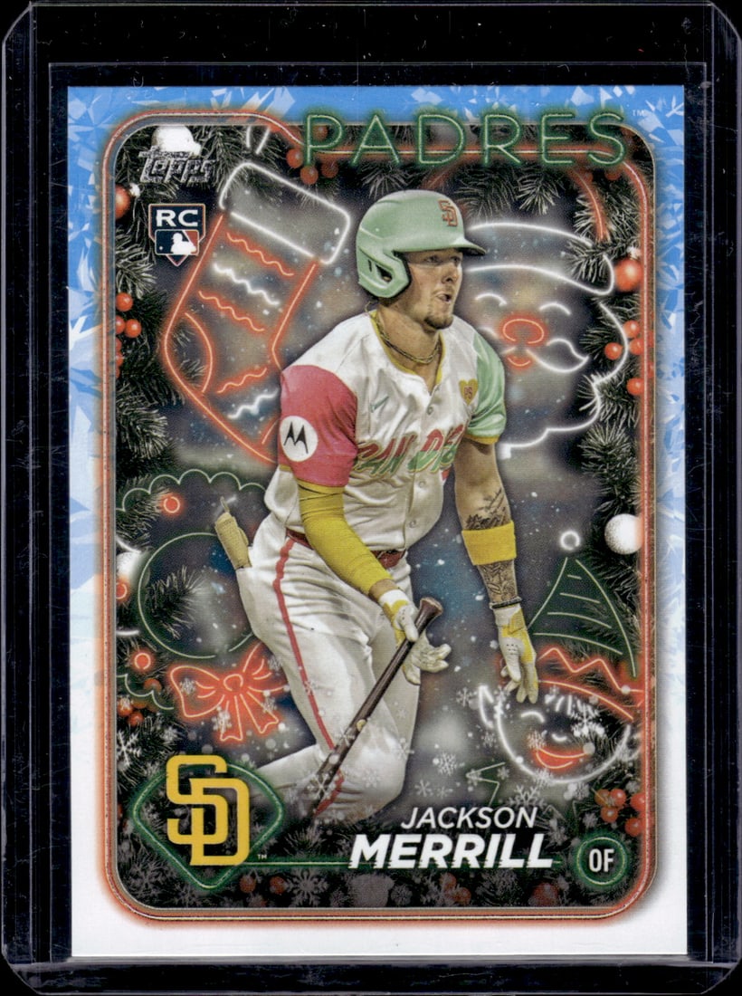 Jackson Merrill RC 2024 Topps Holiday #H160: Jackson Merrill RC 2024 Topps Holiday #H160