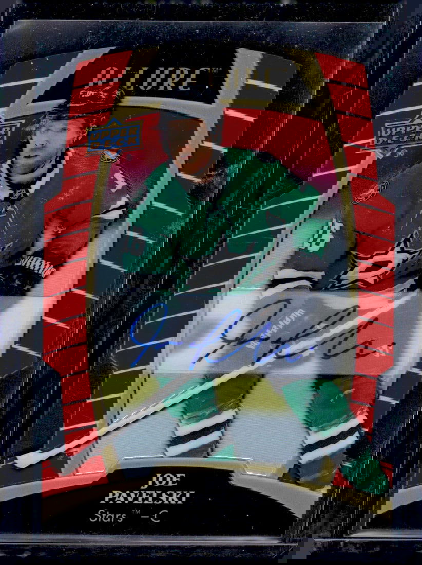 Joe Pavelski Red Auto 2019-20 Upper Deck Allure #27 (1 of 2)