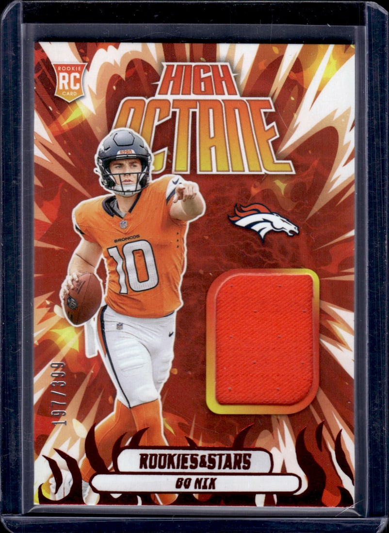 Bo Nix High Octane High Octane RC Patch /399 2024 Panini Rookies & Stars #HOM-BNX (1 of 2)