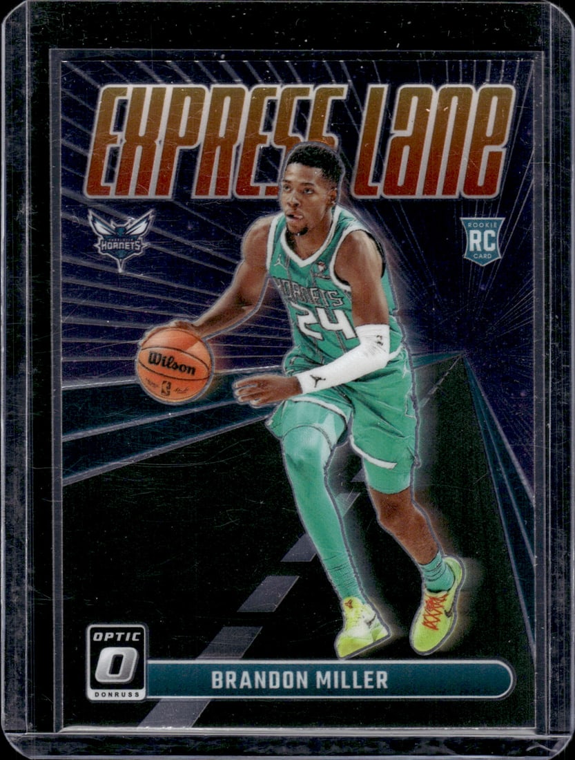 Brandon Miller Express Lane RC 2023-24 Donruss Optic #3: Brandon Miller Express Lane RC 2023-24 Donruss Optic #3