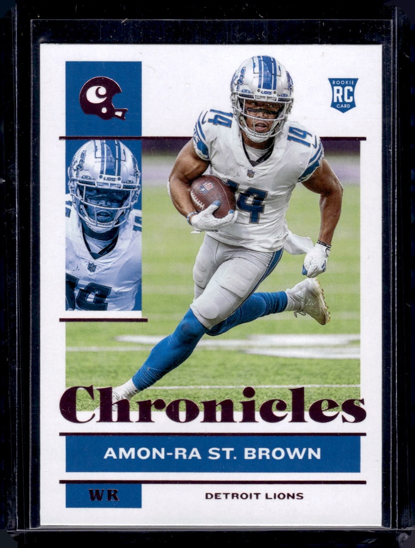 Amon-Ra St. Brown Pink Parallel RC 2021 Panini Chronicles #33 (1 of 2)