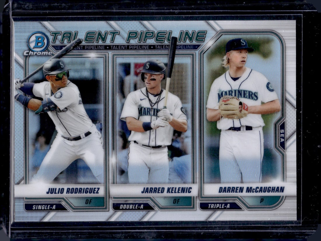 Julio Rodrigeuz Talent Pipeline Refractor 2021 Bowman Chrome #TP-SEA: Julio Rodrigeuz Talent Pipeline Refractor 2021 Bowman Chrome #TP-SEA