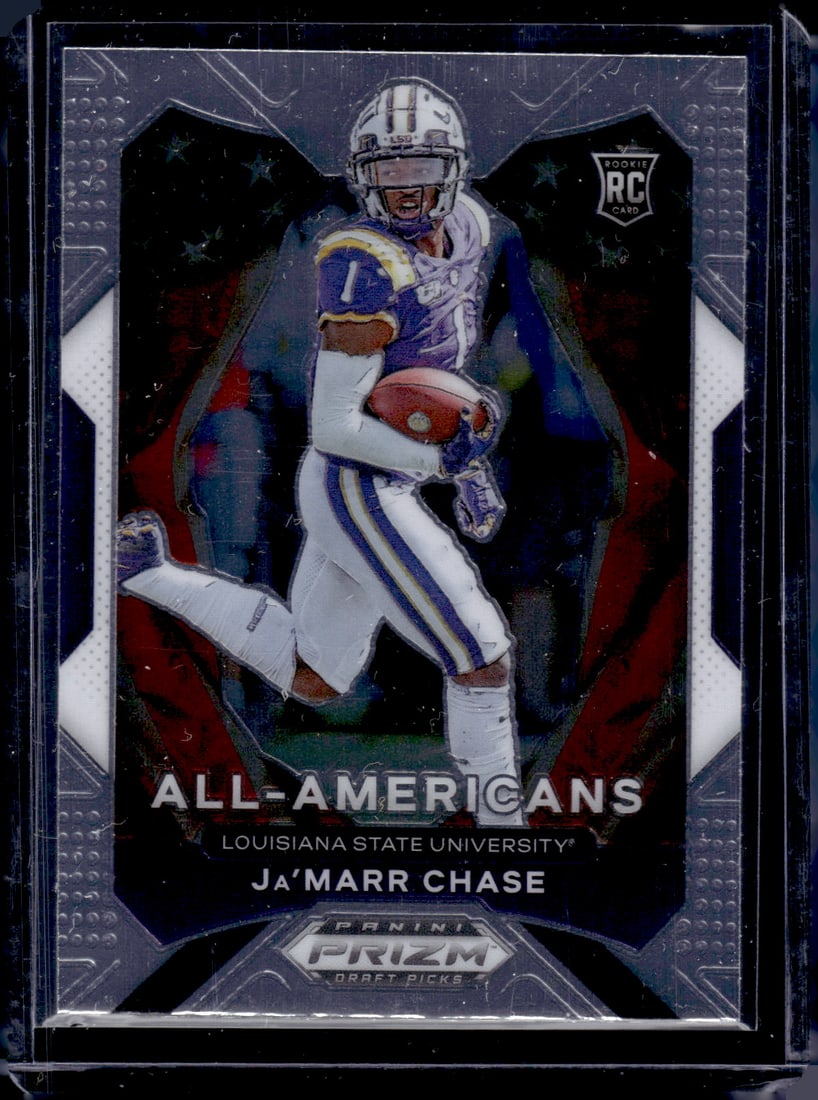 Ja'Marr Chase All-Americans RC 2021 Panini Prizm Draft Picks #185: Ja'Marr Chase All-Americans RC 2021 Panini Prizm Draft Picks #185