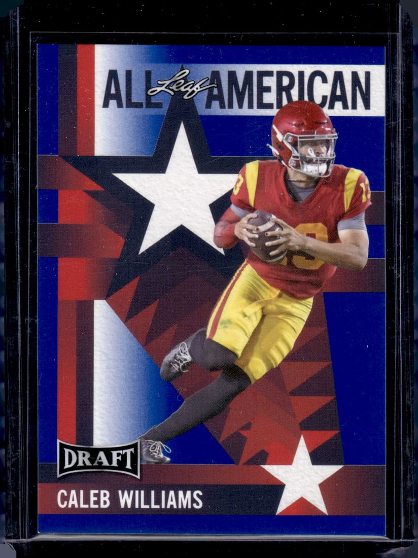 Caleb Williams All American Blue 2023 Leaf Draft #11 (1 of 2)
