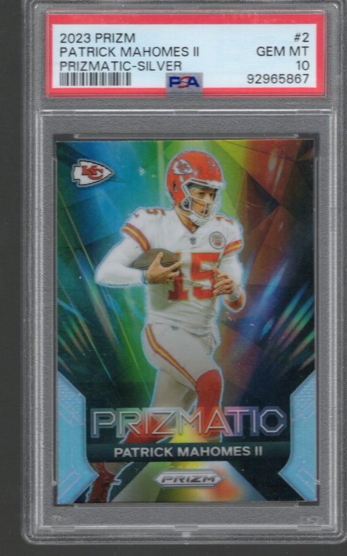 Patrick Mahomes Prizmatic Silver Prizm 2023 Panini Prizm #2 PSA 10 GEM MINT (1 of 2)