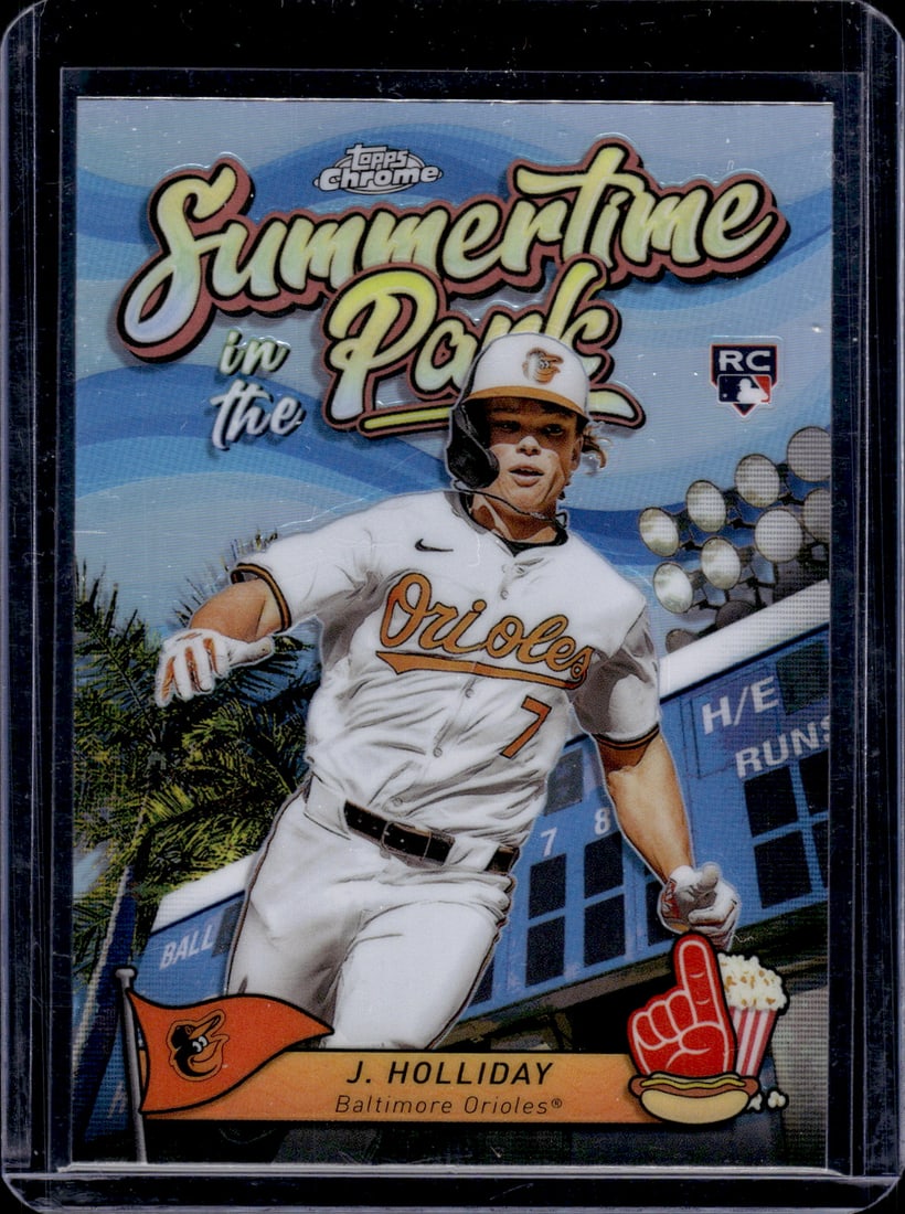 Jackson Holliday Summertime in the Park RC 2024 Topps Chrome #SITP-8: Jackson Holliday Summertime in the Park RC 2024 Topps Chrome #SITP-8