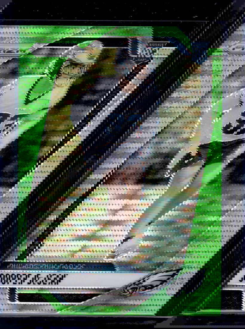 Cooper DeJean Neon Green Pulsar Prizm RC 2024 Panini Prizm #321: Cooper DeJean Neon Green Pulsar Prizm RC 2024 Panini Prizm #321