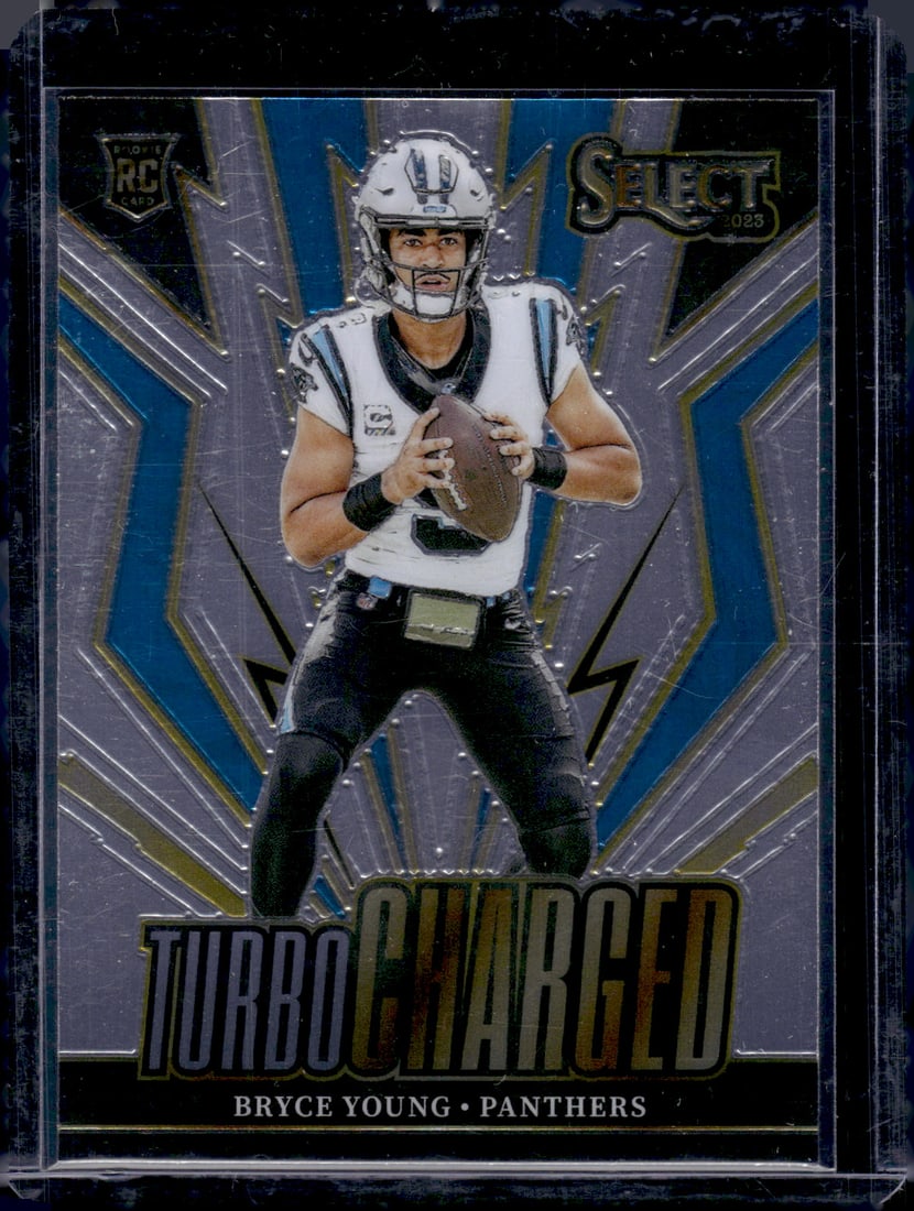 Bryce Young Turbocharged RC 2023 Panini Select #TUR-BYO: Bryce Young Turbocharged RC 2023 Panini Select #TUR-BYO