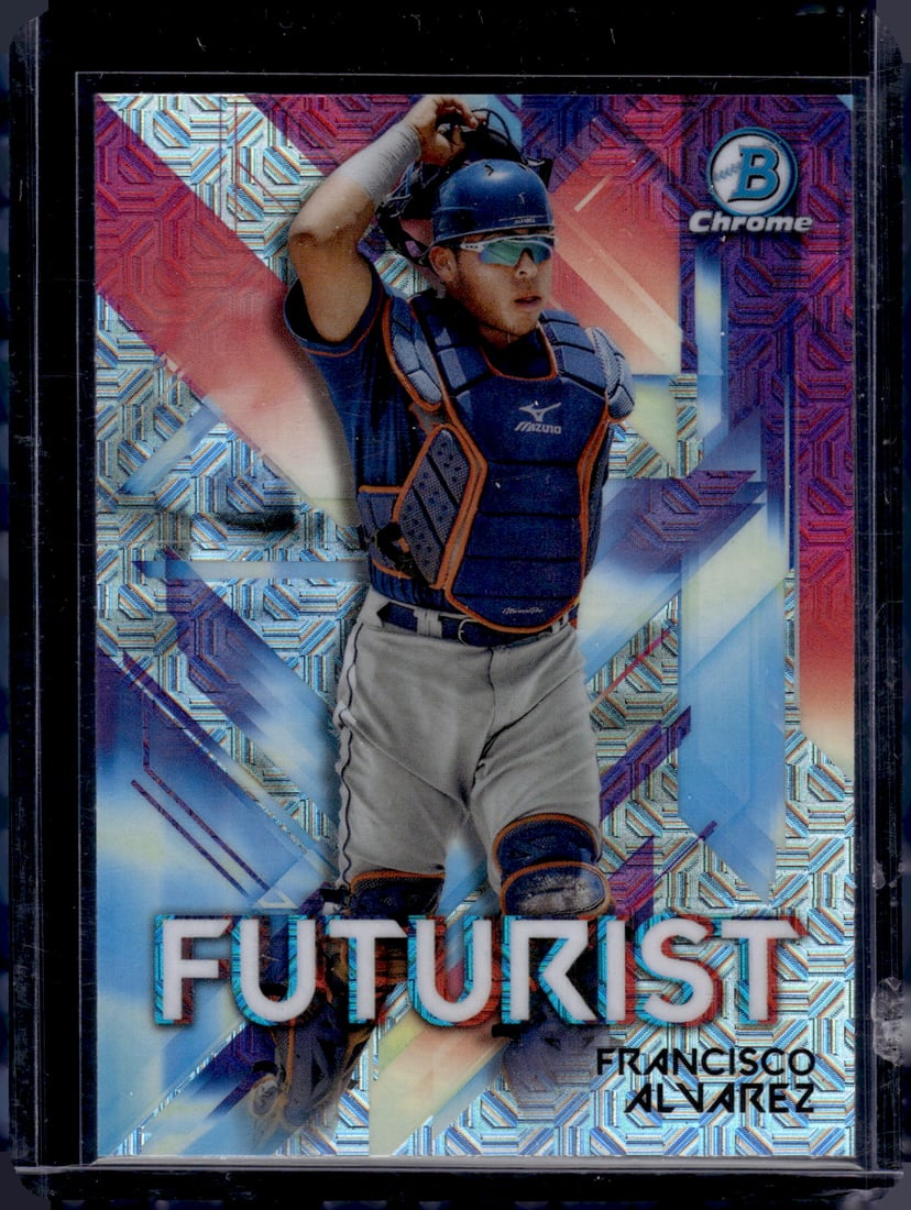 Francisco Alvarez Futurist Mojo Refractor 2021 Bowman Chrome #FUT-FA: Francisco Alvarez Futurist Mojo Refractor 2021 Bowman Chrome #FUT-FA