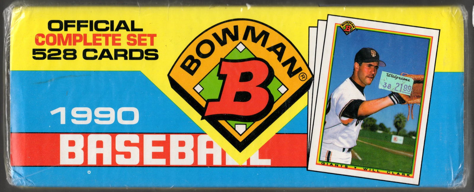 1990 Bowman Baseball Offical Complete Set of 528 Cards Sealed in the Original Plastic Wrapper (1 of 1)