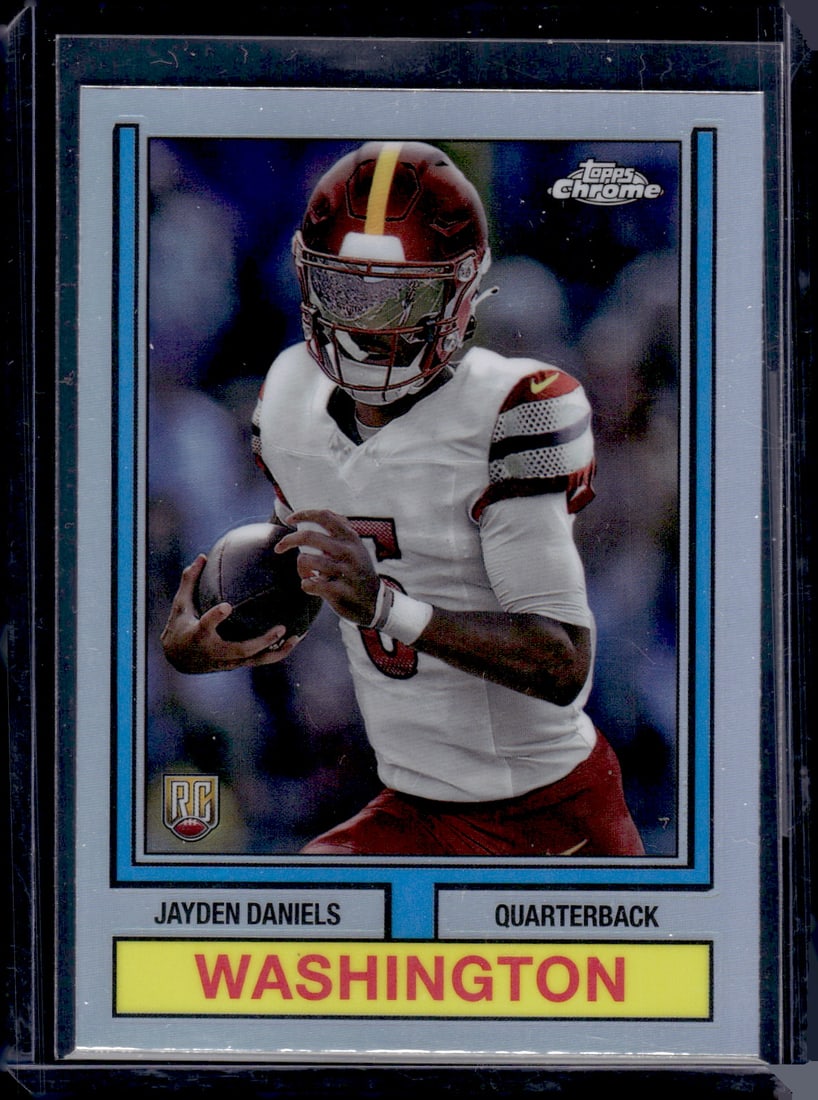 Jayden Daniels Refractor RC 2024 Topps Chrome #74TF-2: Jayden Daniels Refractor RC 2024 Topps Chrome #74TF-2