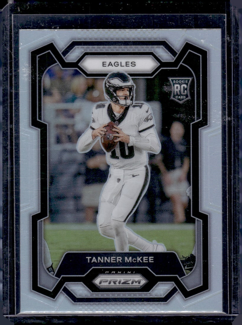 Tanner McKee Silver Prizm RC 2023 Panini Prizm #383 (1 of 2)