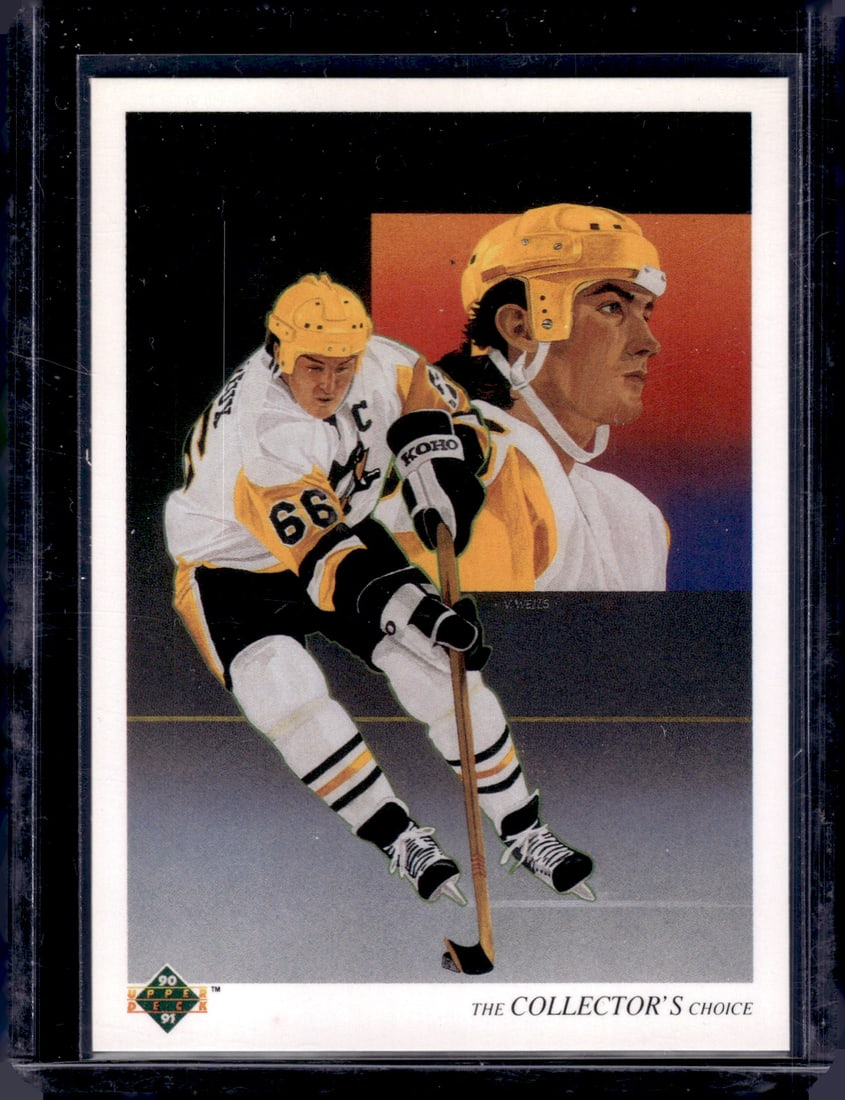 Mario Lemieux 1990 Upper Deck #305: Mario Lemieux 1990 Upper Deck #305