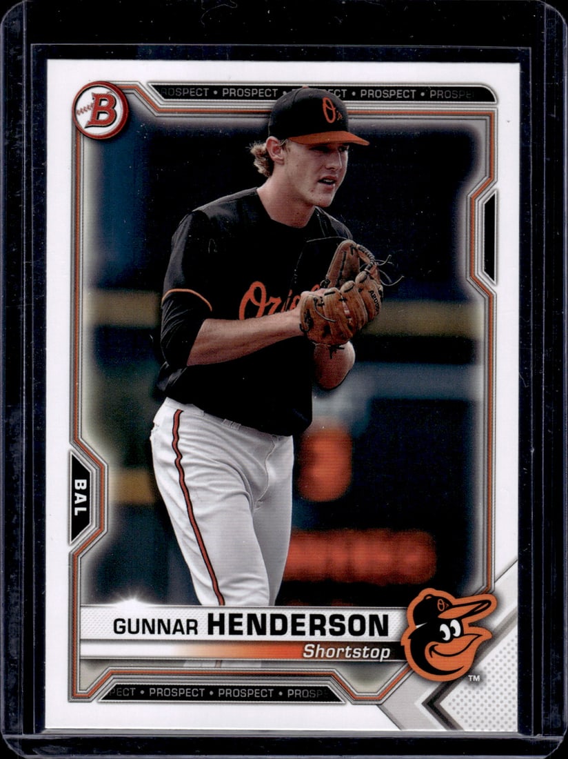 Gunnar Henderson Prospects 2021 Bowman #BP-49: Gunnar Henderson Prospects 2021 Bowman #BP-49