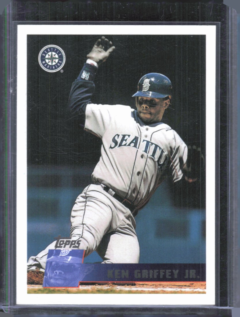 Ken Griffey Jr. 1996 Topps Team Topps Seattle Mariners #205: Ken Griffey Jr. 1996 Topps Team Topps Seattle Mariners #205