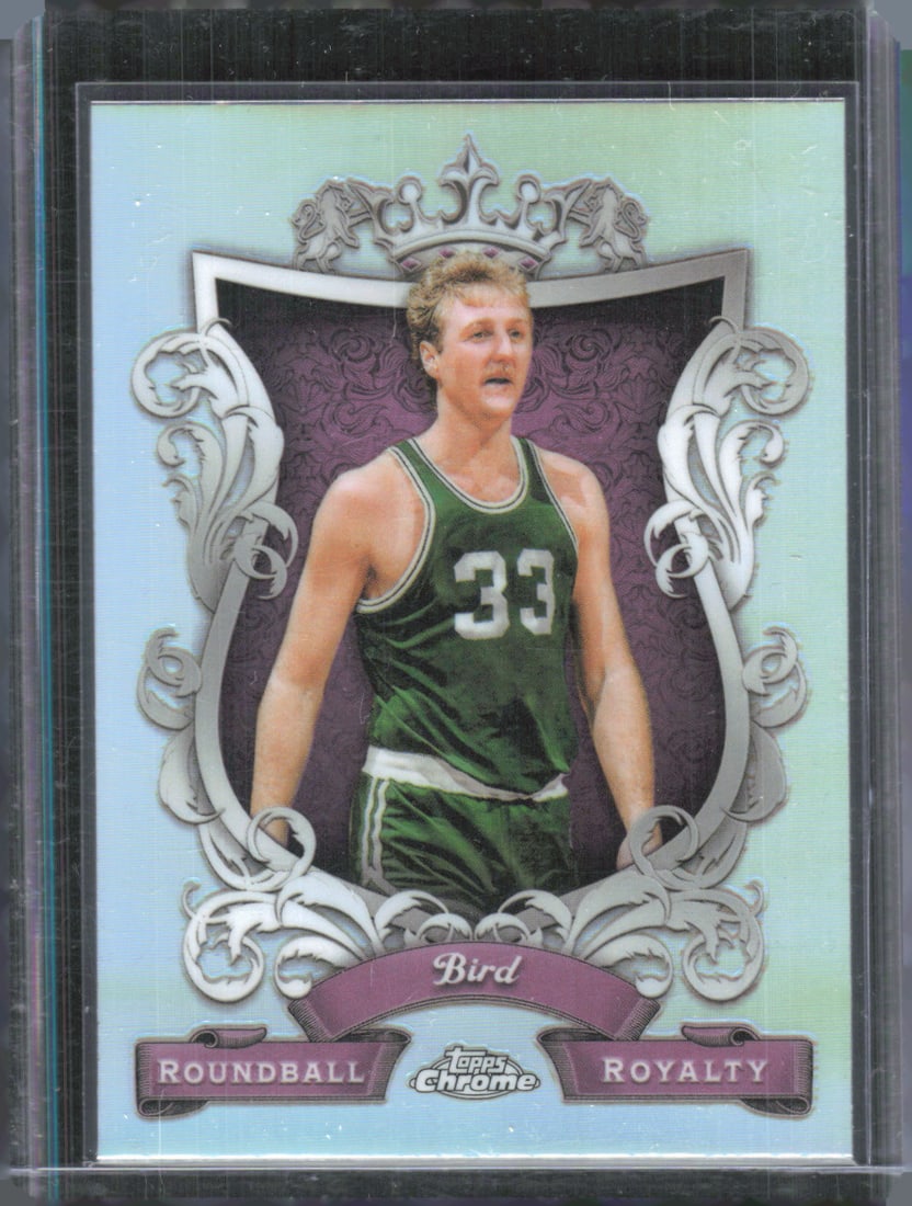 Larry Bird Refractor Roundball Royalty 2023-24 Topps Chrome #RR-1: Larry Bird Refractor Roundball Royalty 2023-24 Topps Chrome #RR-1