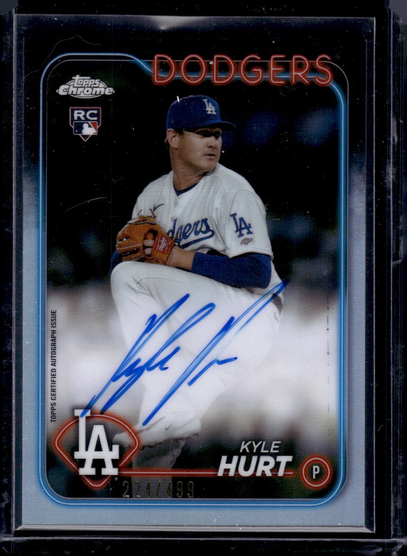 Kyle Hurt Refractor RC Auto /499 2024 Topps Chrome #RA-KHU: Kyle Hurt Refractor RC Auto /499 2024 Topps Chrome #RA-KHU