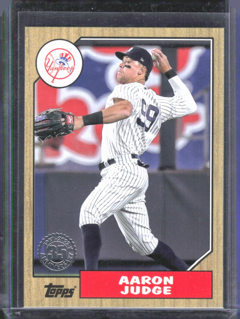 Aaron Judge 1987 Topps Baseball 35th Anniversary 2022 Topps Update #87TBU-32: Aaron Judge 1987 Topps Baseball 35th Anniversary 2022 Topps Update #87TBU-32