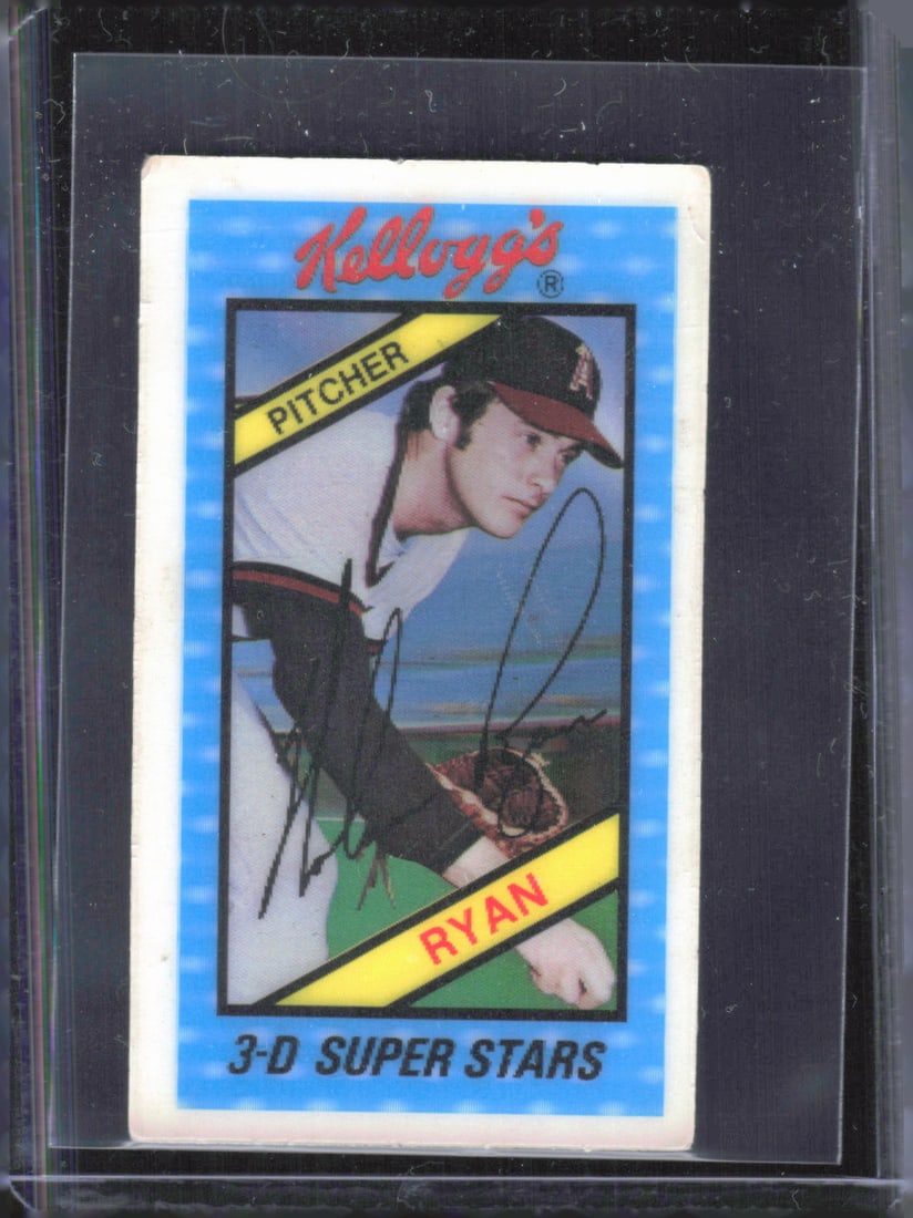 Nolan Ryan 1980 Kellogg's 3-D Super Stars Vintage Baseball Card #20 (1 of 2)