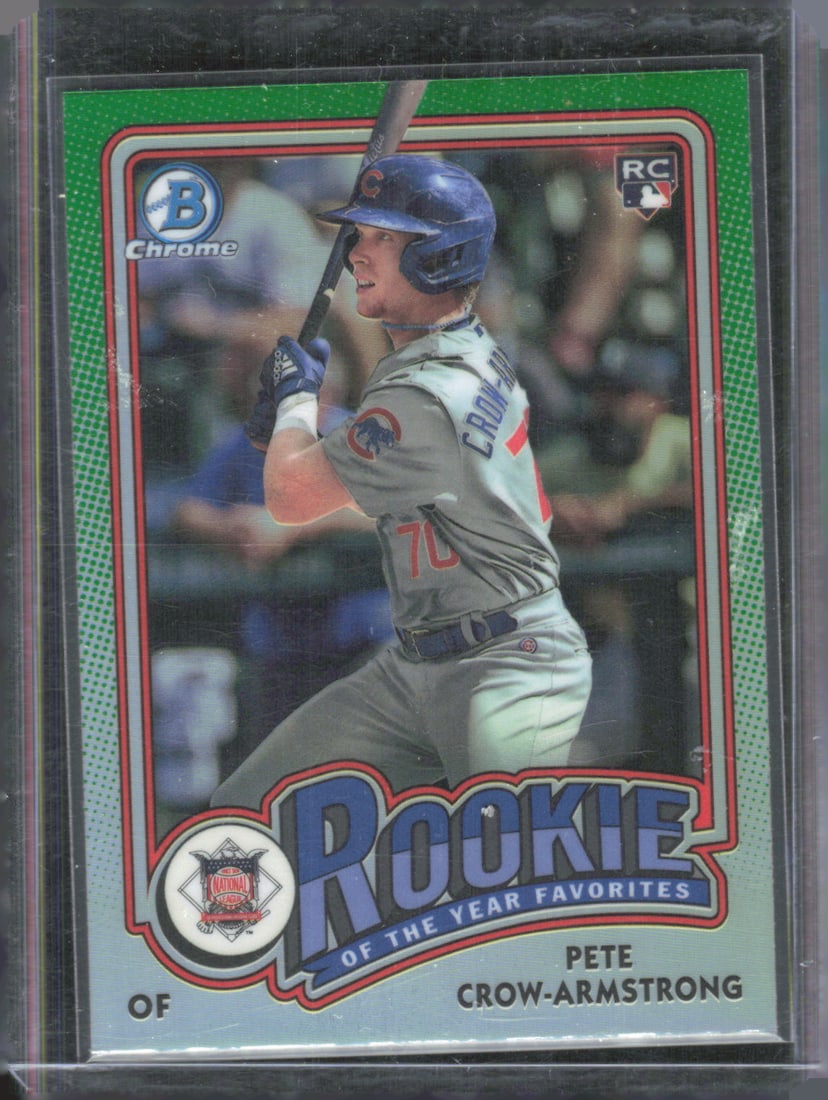 Pete Crow-Armstrong Rookie of the Year Favorites 2024 Bowman #ROY-13: Pete Crow-Armstrong Rookie of the Year Favorites 2024 Bowman #ROY-13