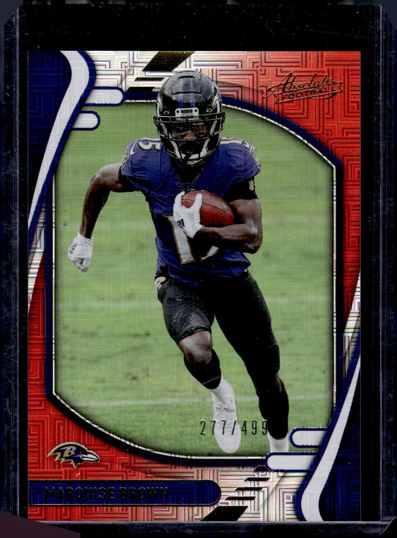 Marquise Brown Red Squares /499 2021 Panini Absolute #32 (1 of 2)