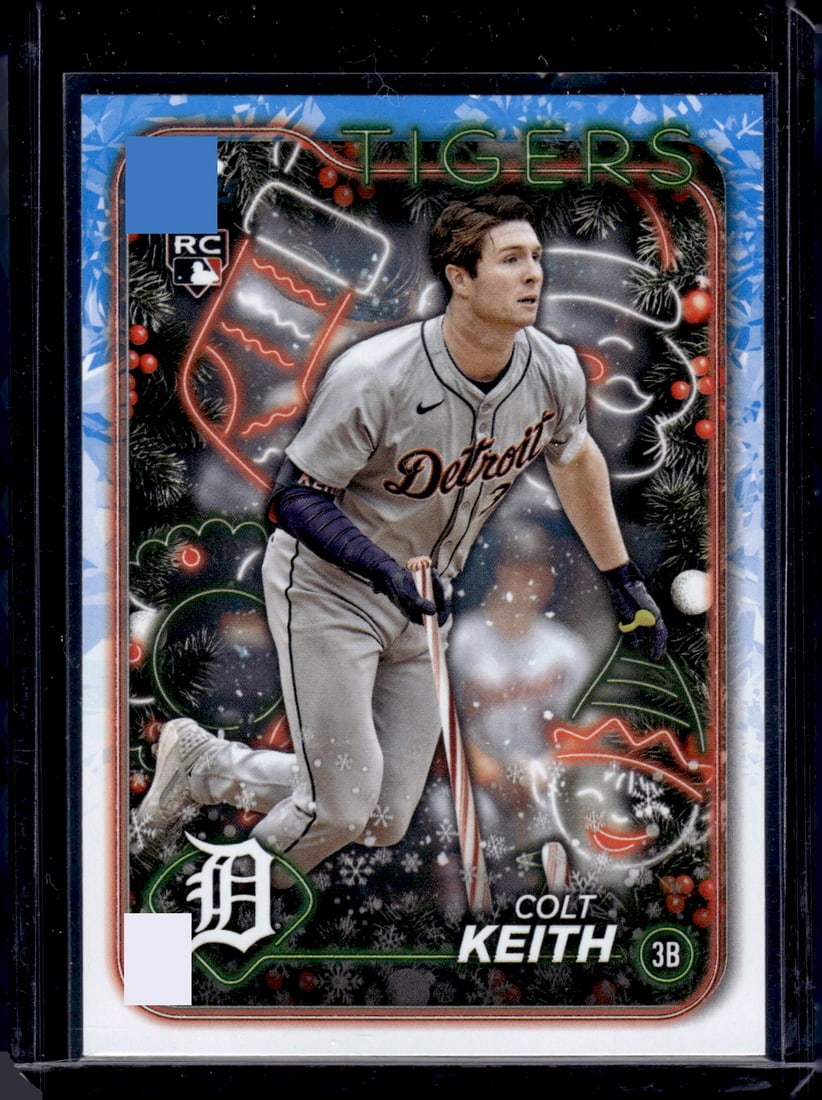 Colt Keith Candy Cane Bat Variation RC 2024 Topps Holiday #H62: Colt Keith Candy Cane Bat Variation RC 2024 Topps Holiday #H62